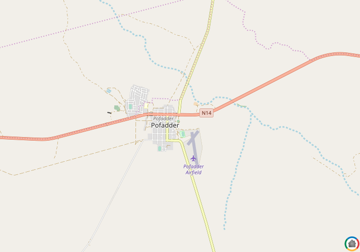 Map location of Pofadder